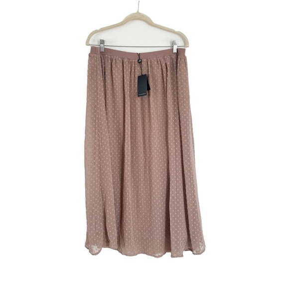 Adrianna Papel Swiss Dot Dusty Skirt Size Large NWT - Picture 3 of 3
